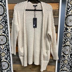 Cream Colored Popcorn Cardigan